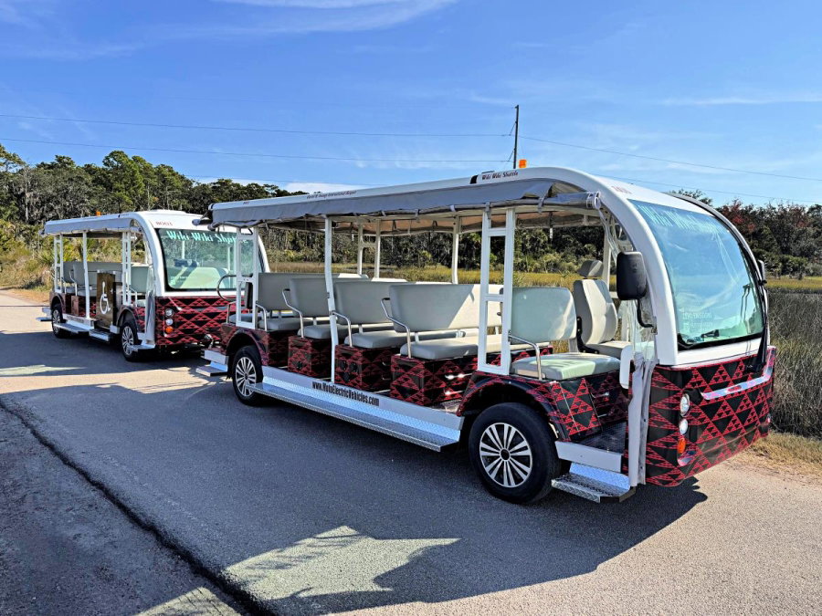 Sustainability Partners Deliver MotoEV Trams to HNL Image