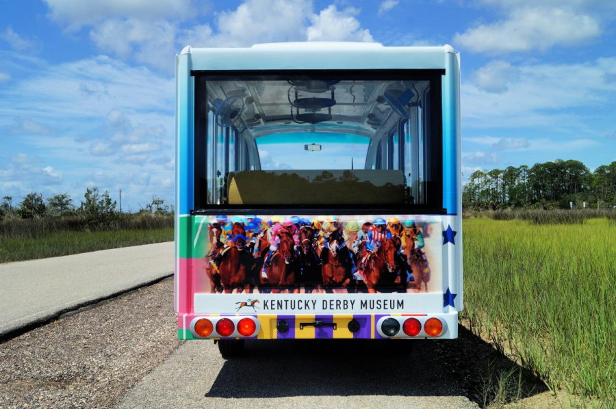 Shuttle Sticker Wrapping Custom Vinyl Wrap for Electric Shuttle | Custom Vehicle Wrap | Moto ...