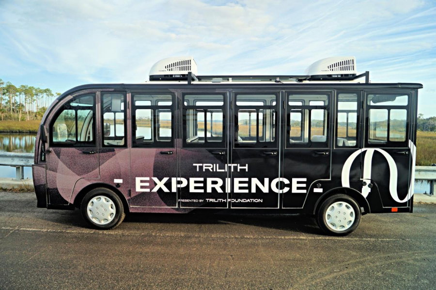 Shuttle Sticker Wrapping Custom Vinyl Wrap for Electric Shuttle | Custom Vehicle Wrap | Moto ...