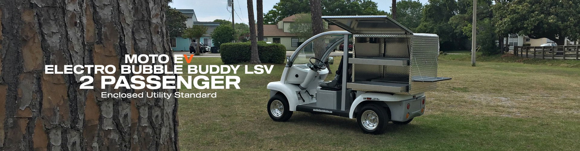 MotoEV Electro Bubble Buddy 2 Passenger Enclosed Utility Standard
