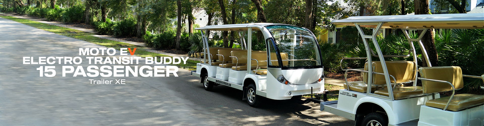 MotoEV Electro Transit Buddy 15 Passenger Trailer XE