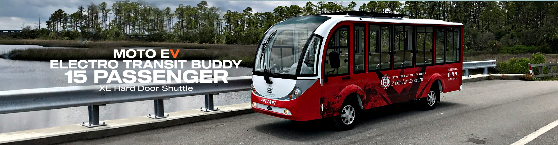 MotoEV Electro Transit Buddy 15 Passenger XE Hard Door Shuttle