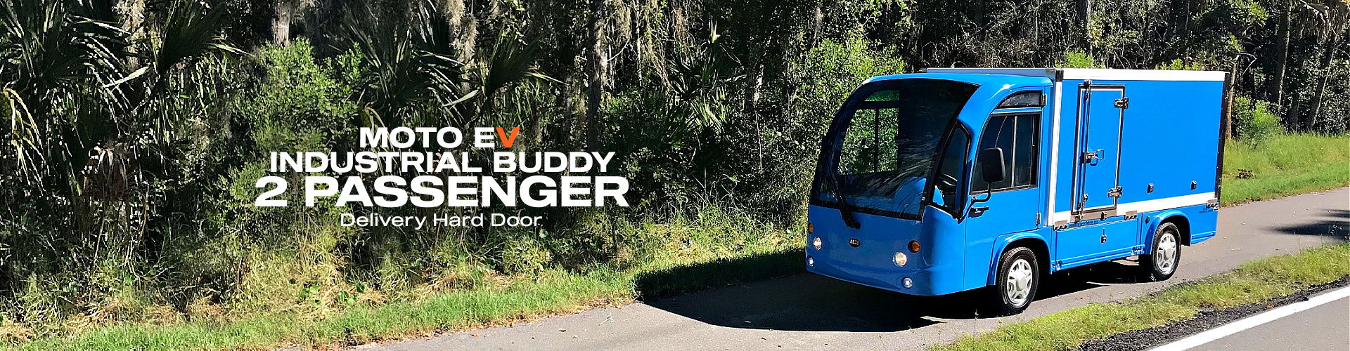 MotoEV Industrial Buddy 2 Passenger Delivery Hard Door