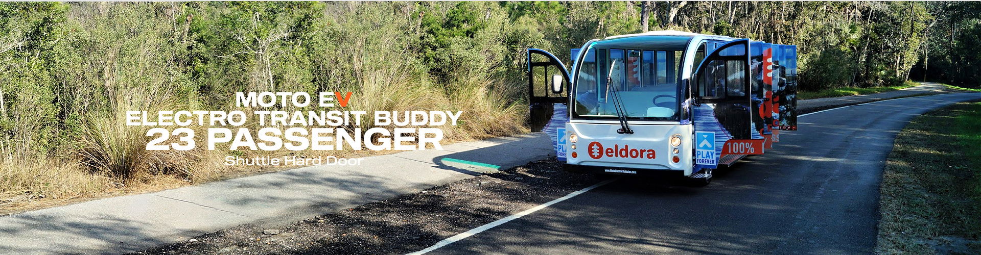MotoEV Electro Transit Buddy 23 Passenger Shuttle Hard Door