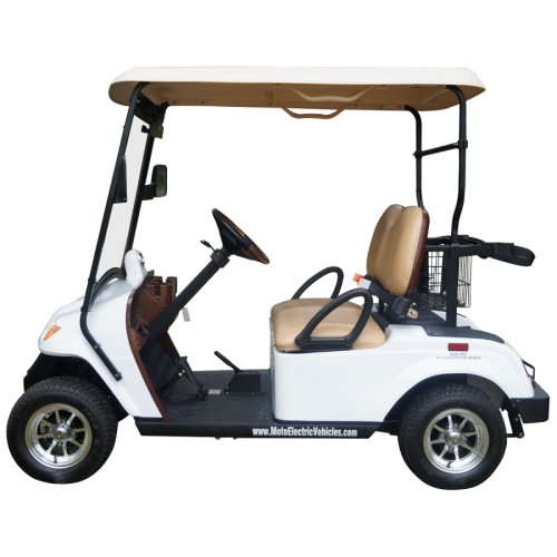 MotoEV Electro Neighborhood Buddy 2 Passenger Street Legal Golf Cart  left side