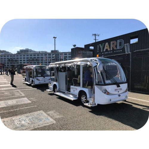 MotoEV Electro Transit Buddy 11 Passenger ADA Shuttle custom fleet vehicles