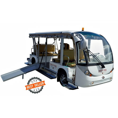 Electric Shuttle with Wheelchair Ramp
