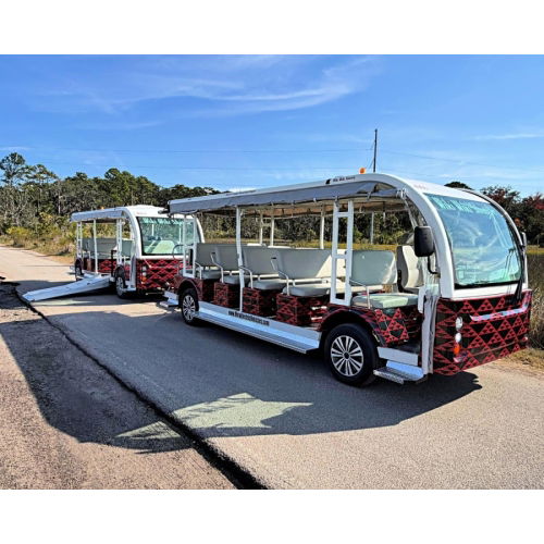 Customize your Electric Tram today with a Custom Vinyl Wrap