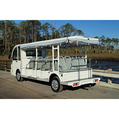 Moto Electric Vehicled 23 Passenger Shuttle with Enclosed Cab