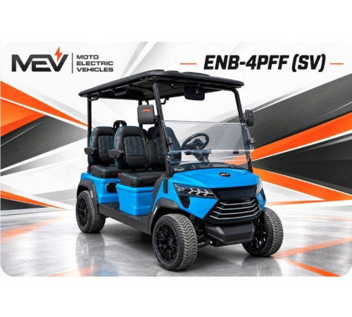 4 Passenger Street Legal Golf Cart | MotoEV ENB-4PFF (SV)