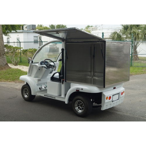 MotoEV Electro Bubble Buddy 2 Passenger Enclosed Utility Standard back-left angle open utility