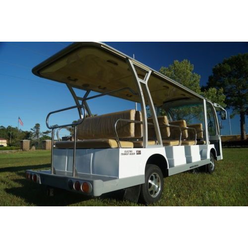 Rear Shot of MotoEV 15 Passenger Electric Shuttle