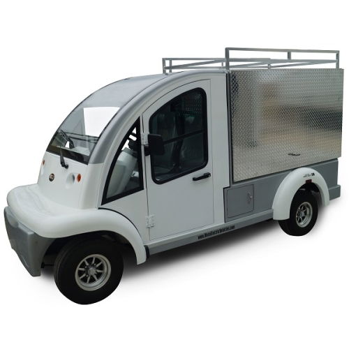 MotoEV Electro Bubble Buddy LSV 2 Passenger Enclosed Utility Deluxe Hard Door 