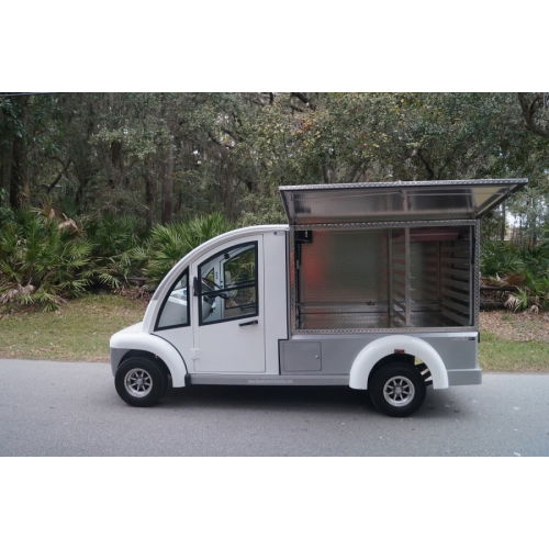 MotoEV Electro Bubble Buddy LSV 2 Passenger Enclosed Utility Deluxe Hard Door left side