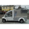 MotoEV Electro Bubble Buddy LSV 2 Passenger Enclosed Utility Deluxe Hard Door left side doors closed