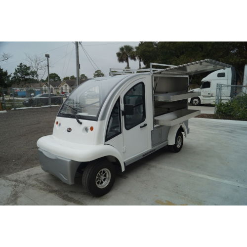 MotoEV Electro Bubble Buddy LSV 2 Passenger Enclosed Utility Deluxe Hard Door white