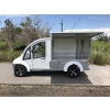 MotoEV Electro Bubble Buddy LSV 2 Passenger Enclosed Utility Deluxe Hard Door white left side open