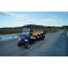 MotoEV Electro Neighborhood Buddy 6 Passenger Forward Facing Utility Street Legal Golf Cart navy blue