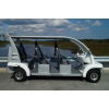 MotoEV Electro Bubble Buddy LSV 6 Passenger Forward Facing right side white outside`