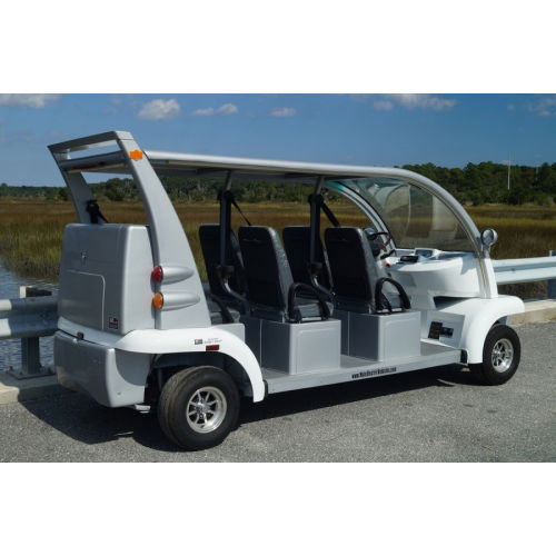 MotoEV Electro Bubble Buddy LSV 6 Passenger Forward Facing back right angle 2