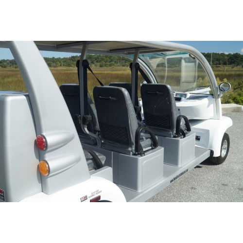 MotoEV Electro Bubble Buddy LSV 6 Passenger Forward Facing rear seats