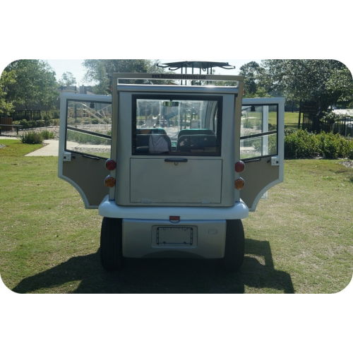 MotoEV Electro Bubble Buddy LSV 4 Passenger Hard Door LE back doors open