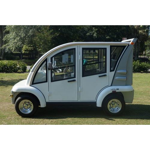 MotoEV Electro Bubble Buddy LSV 4 Passenger Hard Door LE left side outdoors