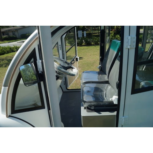 MotoEV Electro Bubble Buddy LSV 4 Passenger Hard Door LE, front doors opened