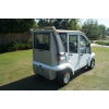MotoEV Electro Bubble Buddy LSV 4 Passenger Hard Door LE, back right angle back doors closed