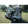 MotoEV Electro Bubble Buddy LSV 4 Passenger Hard Door LE, back left angle back doors opened 