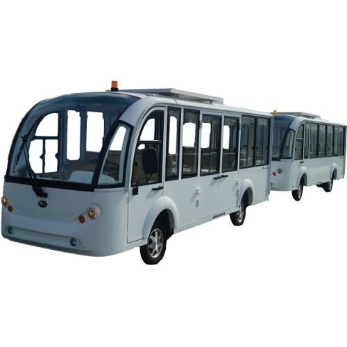MotoEV Electro Transit Buddy 28 Passenger Hard Door Tram