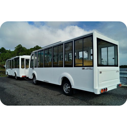 MotoEV Electro Transit Buddy 28 Passenger Hard Door Tram image 2