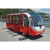 MotoEV Electro Transit Buddy 15 Passenger XE Hard Door Shuttle  Customize red open doors