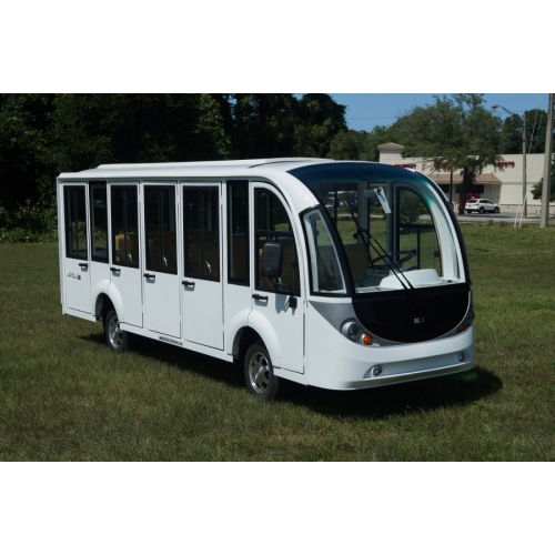 MotoEV Electro Transit Buddy 15 Passenger XE Hard Door Shuttle white