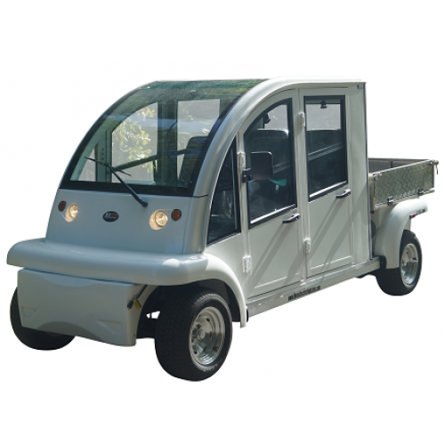 MotoEV Electro Bubble Buddy LSV 4 Passenger Utility Hard Door 
