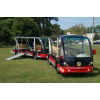 MotoEV Electro Transit Buddy 27 Passenger ADA Tram front 2