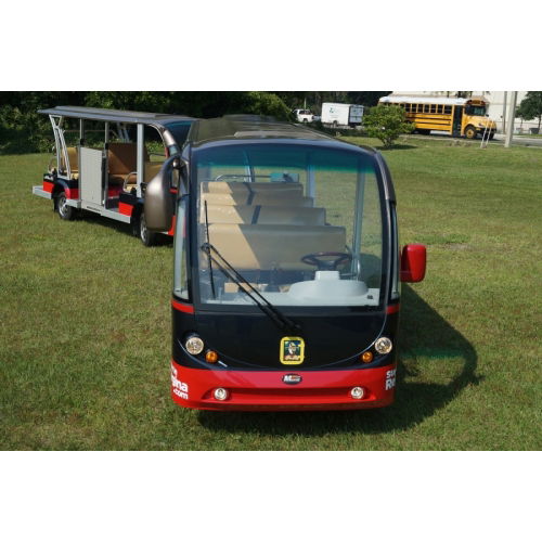 MotoEV Electro Transit Buddy 27 Passenger ADA Tram front