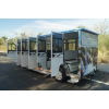 Winter Electric Trams with Doors