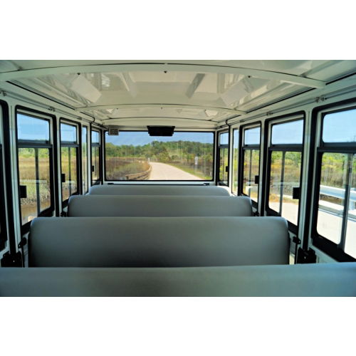 Interior Shot of 23 Passenger Shuttle Rear