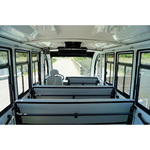 Interior Shot of 23 Passenger Shuttle Front