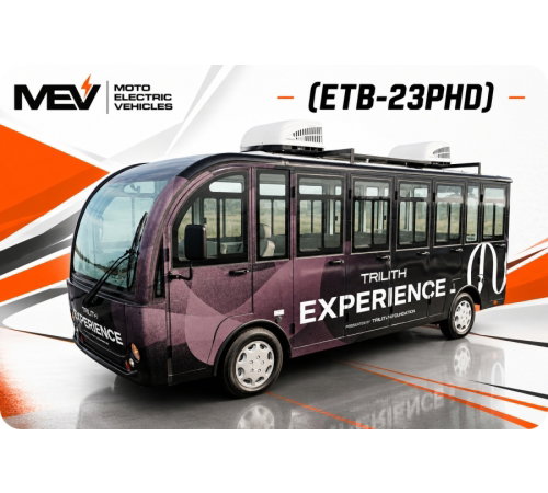 23-Passenger Electric Transit Shuttle with Hard Door