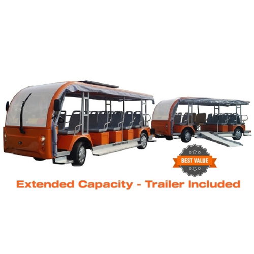 MotoEV Electro Transit Buddy 40 Passenger + 1 Wheelchair Electric Tram