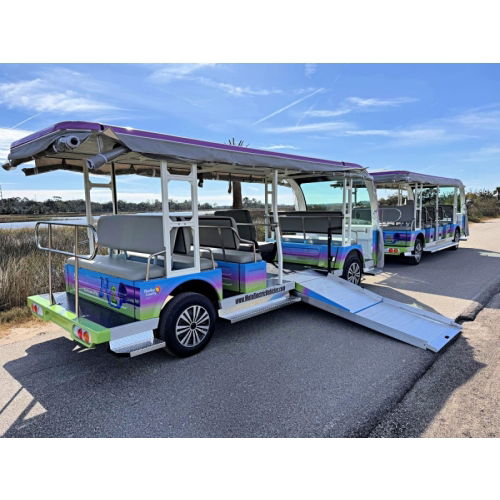 Parking Lot Trams that Haul a Lot of Passengers