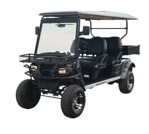 MotoEV Electro Neighborhood Buddy 4 Passenger Utility Highriser Street Legal Golf Cart