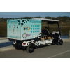 MotoEV Electro Neighborhood Buddy 4 Passenger Shuttle back outside